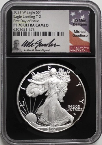 Photo of a 2021-W American Silver Eagle Proof from an eBay listing that sold on Jul 18, 2026
