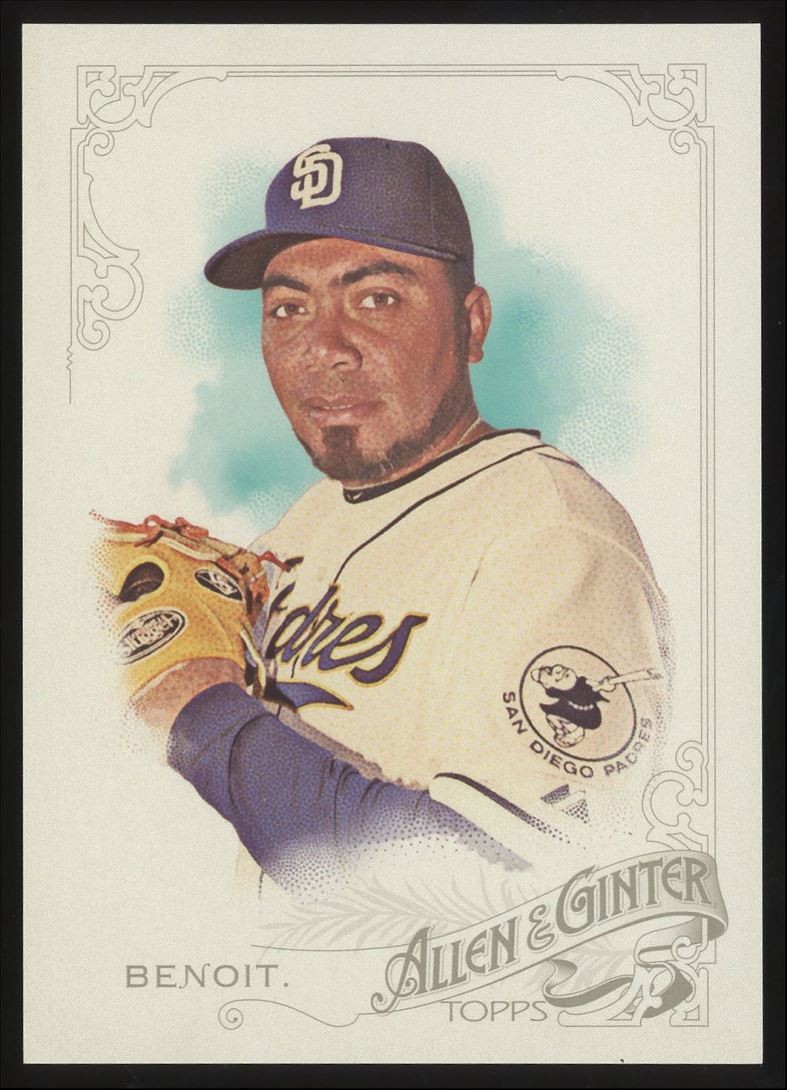 Joaquin Benoit 1/1 #323 2015 Topps Allen & Ginter Glossy San Diego Padres /1