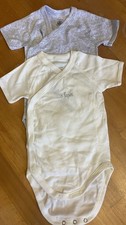 Petit Bateau 2x Kurzämelige Bodys Neu ohne Umverpackung 6 Monate 67 cm