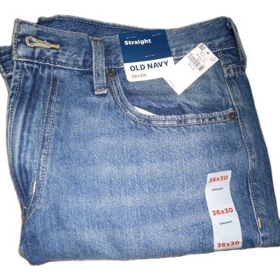 Men's Old Navy Straight Leg Blue Jeans 100% Cotton 36 x 30