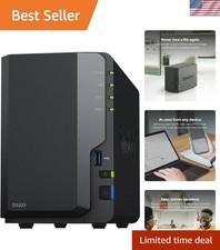 Synology DS223 2-Bay Diskless NAS - Easy Sharing & Intelligent Surveillance