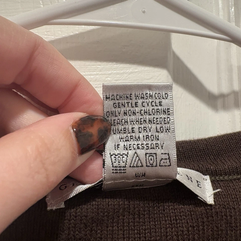 Vintage Geoffrey Beene Brown 100% Cotton Sweater - Size Large - Image 3 of 4