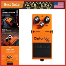 Compact Guitar Distortion Pedal | Hard Attack | Smooth Sustain | Wide Tone Range