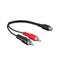 Audio Video Kabel Adapterkabel 2X Cinch Stecker Auf 1X Cinch Kupplung