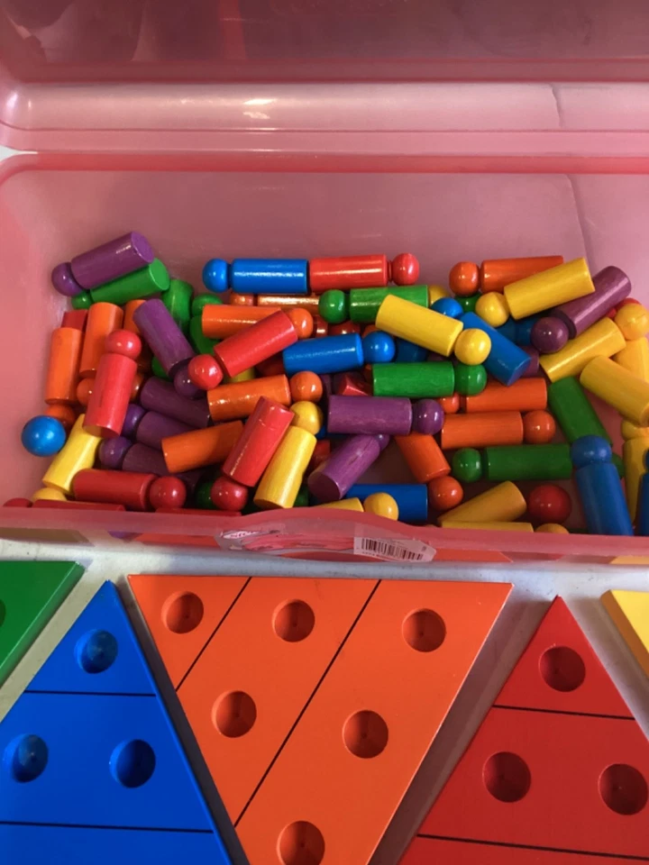 Vintage Wooden Builder Set (as seen in the picture) - Image 3 of 4