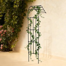 Half Side Garden Arch Trellis, Vertical Metal Arbor Trellis, Garden Arch Arbor