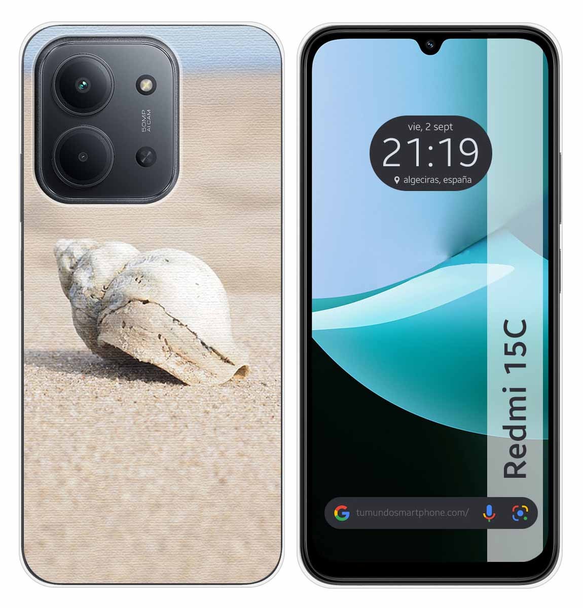 Cover In Silicone Per Xiaomi Redmi 15C 4G / 5G Designo Conchiglia Disegni