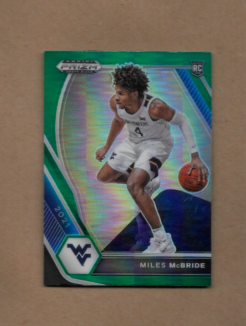 2021-22 Panini Prizm Draft Picks Miles McBride Green Prizm Rookie Card #32 NM/MT