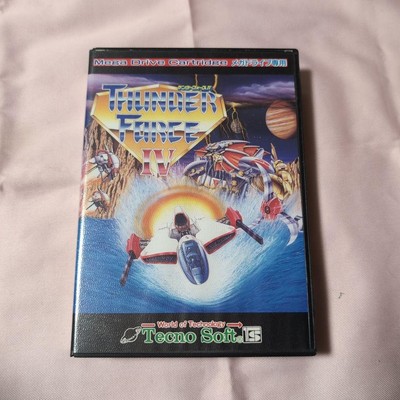 Sega Mega Drive Thunder Force IV 4 T-18063 1992 Retro Game Shooter Japan Rare