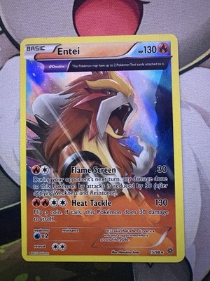 Entei 15/98 Reverse Holo Rare XY Ancient Origins Pokémon TCG Card