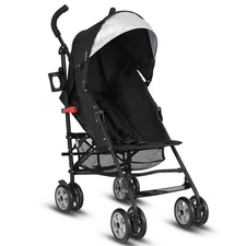 Costway Folding Lightweight Travel Baby Toddler Umbrella Stroller w/ Basket
