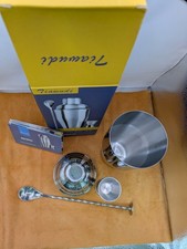 Stainless Steel Cocktail 3 Piece Shaker Set Brand New In Original Box