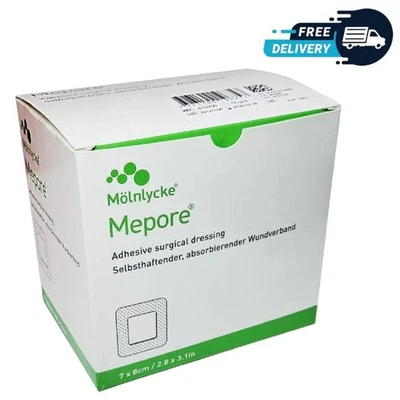MOLNLYCKE Mepore Wound Dressings 7x8cm / 9x10cm | Self Adhesive |Hypoallergenic |UK Seller