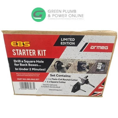 Armeg EBS Starter Kit Backing Box Electrical Socket Box Cutter EBS.R&S.SET