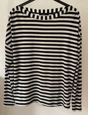 Windsor Pullover Shirt blau weiß Ringelshirt Gr. 34