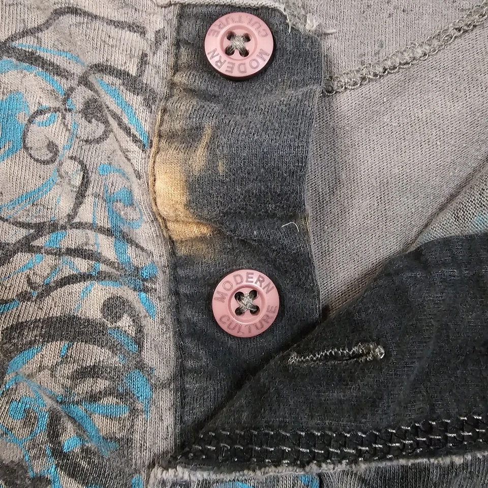 Camiseta Cultura Moderna Para Hombres XL Motociclista MMA Gótico Alta Costura Tatuaje Aflicción Estilo Foto 4 de 4