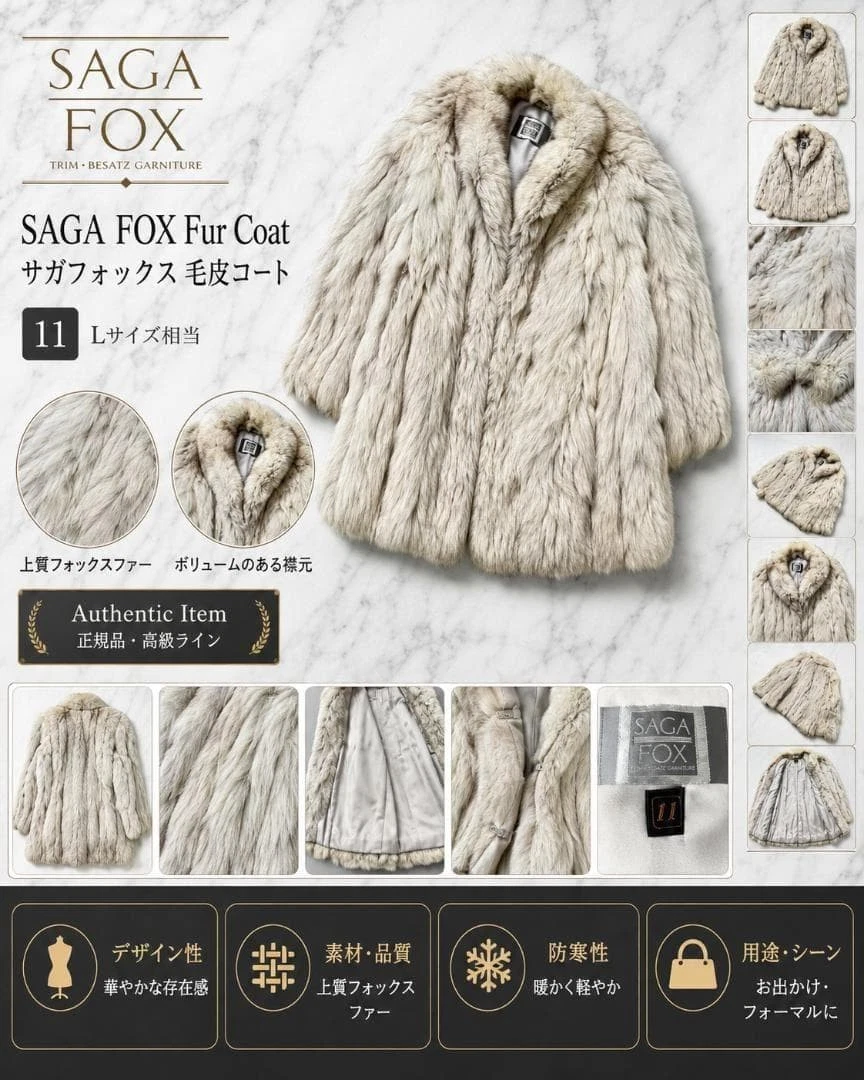 Saga Blue Coats, Jackets & Vests Fur Outer Shell for Women for