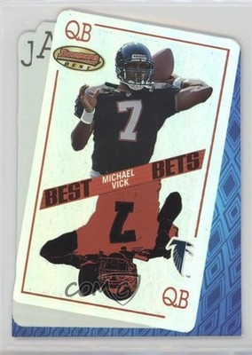 2001 Bowman's Best Bets Michael Vick #BB2 Rookie RC 0mf7