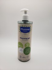 Mustela Certified Organic Cleansing Hair  Body Gel for Baby Kid Adult, 13.52oz