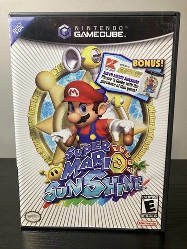Super Mario Sunshine Nintendo Game Cube Authentic Tested & Working Kmart Cover