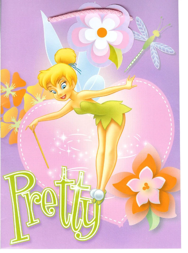 Lote de 10 Bolsas de Regalo Disney Campanilla Hada Surtido Fiesta Favor NUEVO Foto 2 de 4