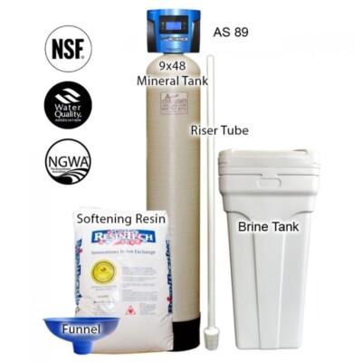 Aqua Science 89 Digital Control Water Softening System - 9'' X 48'' Tank - 32,000