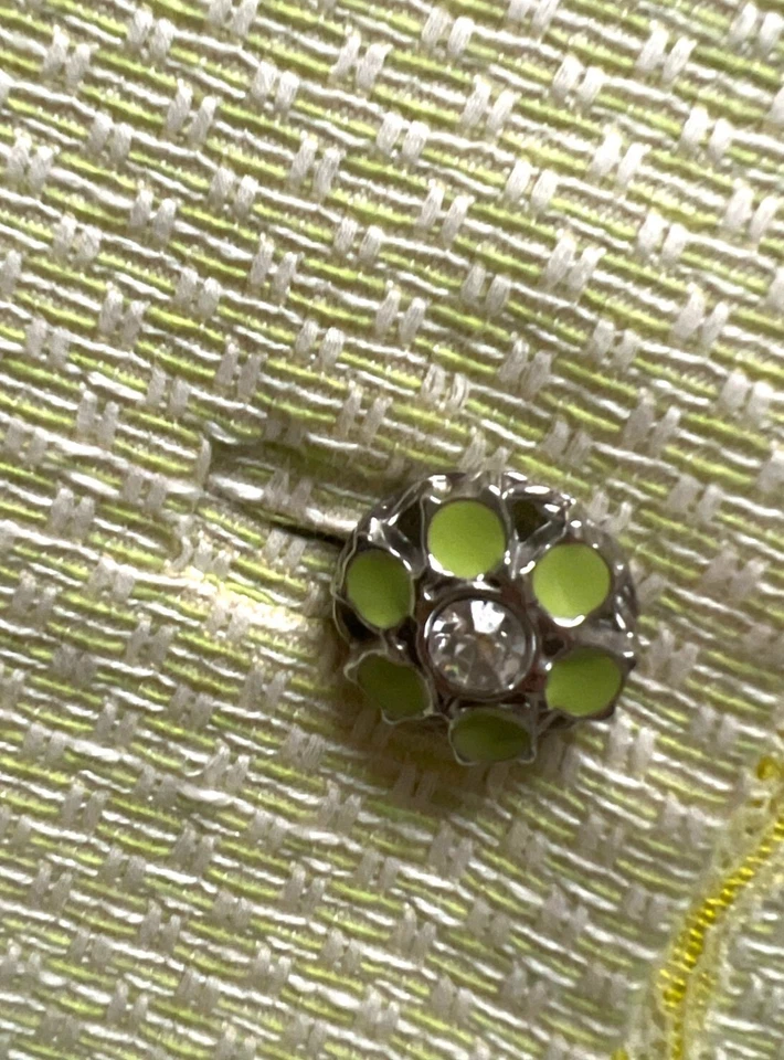 Abrigo Dolce & Gabbana Primavera Verde y Blanco Texturizado Encaje Recortado Foto 4 de 4