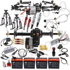 Front Rear Axle Kits 48V 1000W Differential Motor Tire for 4 Wheeler Go Kart ATV