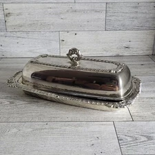 Vintage Silver Plated Butter Dish 