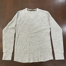 J. Crew Wallace  Barnes Small Grey Heritage Fleece Sweatshirt Sweater