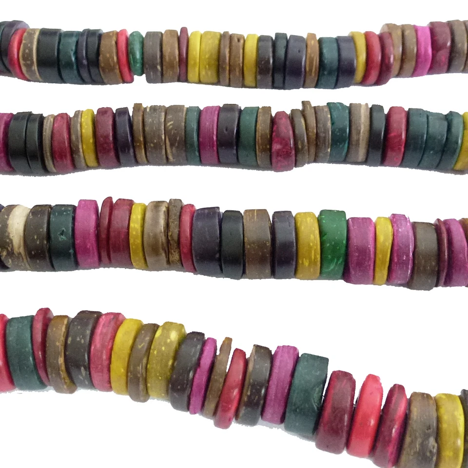 Perlen aus Kokosnuss Schale Scheiben 11-12 mm 100-110 Stück nenad-design AN497 - Bild 3 von 4