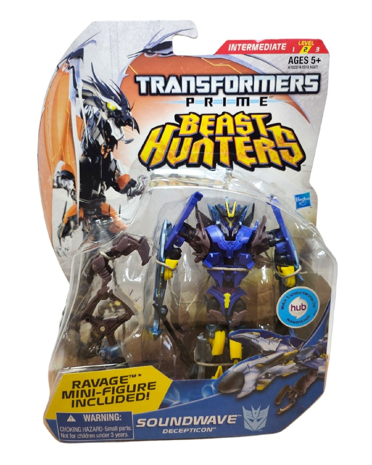 Transformers Prime Beast Hunters Deluxe Soundwave incomplete figure