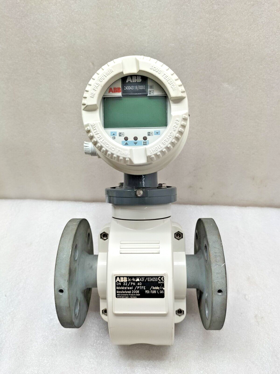 ABB COPA-XE DE43F ELECTROMAGNETIC FLOWMETER 400l/min DN32 PN40 | eBay