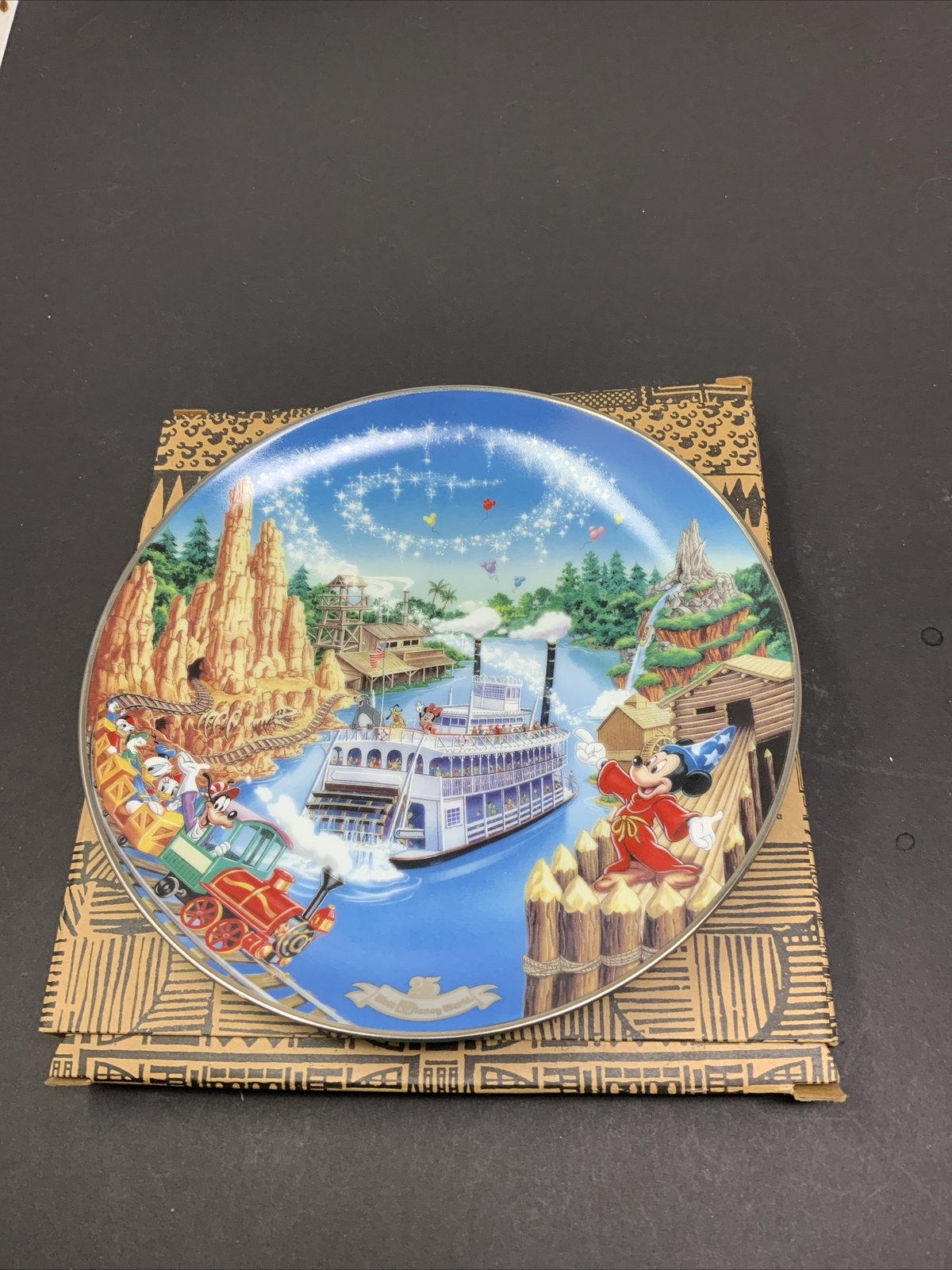 Walt Disney World 25th Anniversary Frontierland Collectible Plate by Bradford Exchange