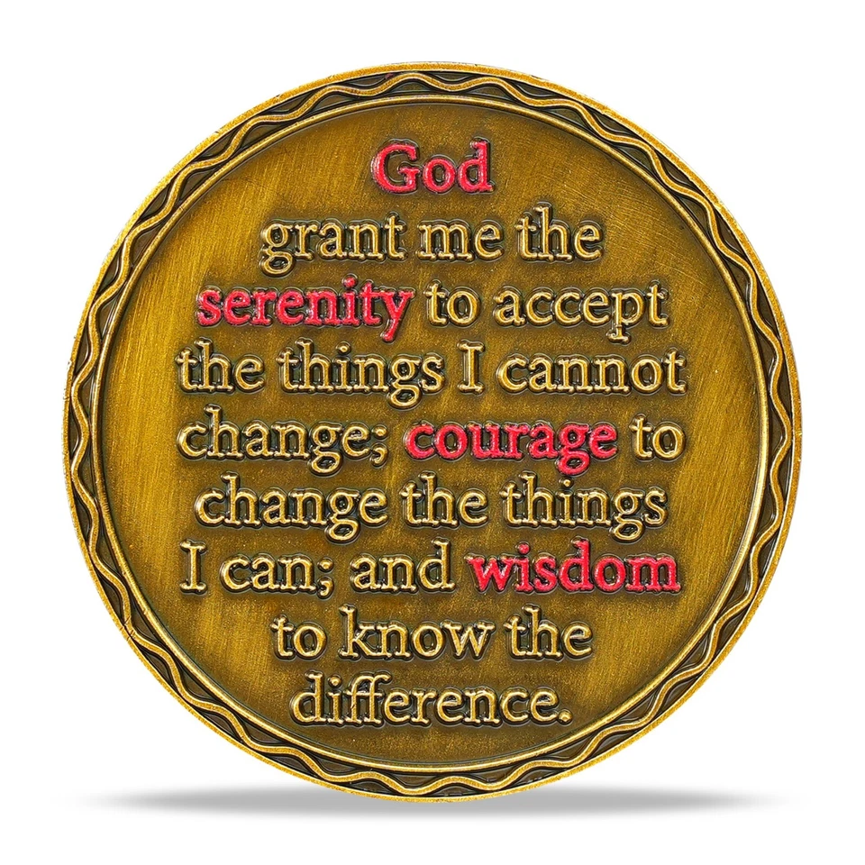 8 Years Sober Eight Year Sobriety Coin Alcoholics Anonymous AA Chips Medallions - Image 3 of 4