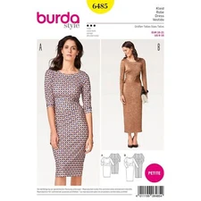 Burda Sewing Pattern 6485 Dress Misses Size 6-16