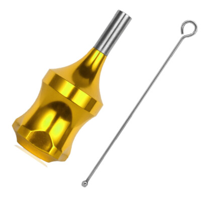 Professional Gold Tattoo Zinc Alloy Cartridge Grip With 78mm Needle Plunger HOT