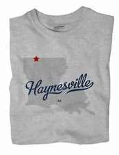 Haynesville Louisiana LA T-Shirt MAP