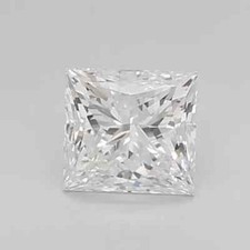 Lab Grown 2.01 Cts PRINCESS Cut IGI Certified CVD Diamond G Color VS2 Clarity