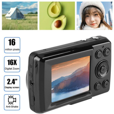 Mini Compact Digitalkamera 16MP 720P FHD Fotokamera Kompaktkamera für Kinder