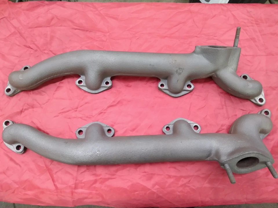 COLECTORES DE ESCAPE MOTOR CABEZA PLANA LINCOLN ZEPHYR V-12 LADO CONDUCTOR PASAJERO Foto 2 de 4