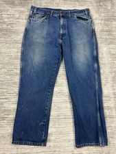 Cintas Jeans Mens 40x32 Blue Denim Workwear Carpenter 100% Cotton