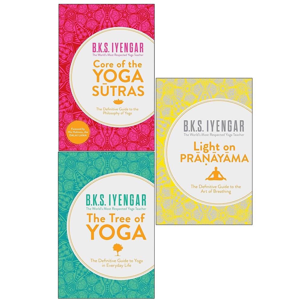 B.K.S. Iyengar Collection 3 Books Set (Core of Yoga Sutras, Light on Pranayama)