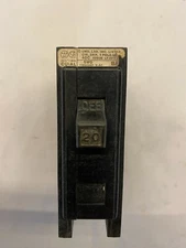Westinghouse Type BAB120 20AMP 1 Pole Bolt ON Circuit Breaker USED SEE Pictures!