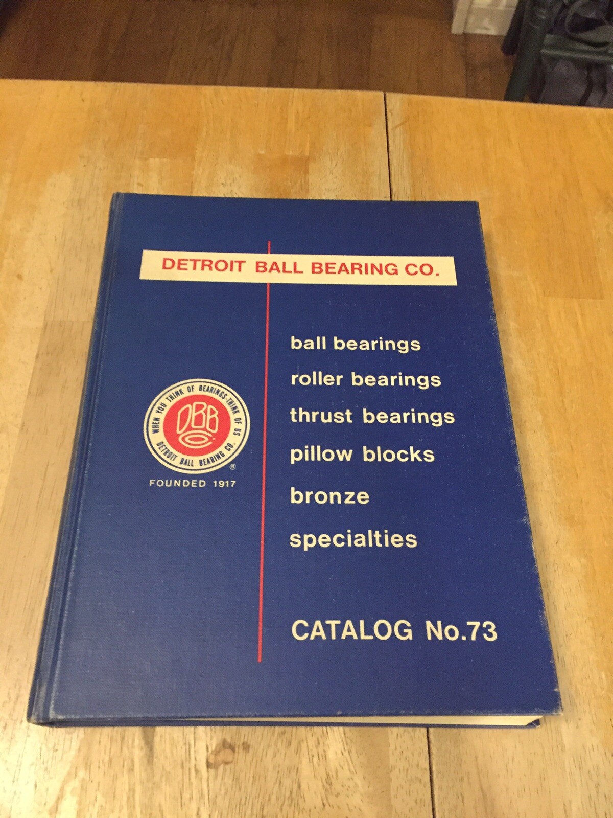 1972 Detroit Ball Bering Co. Catalog No. 73 Hardcover | eBay