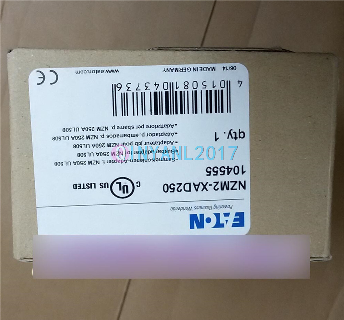 1PCS NEW Eaton Circuit breaker bus adapter element NZM2-XAD250