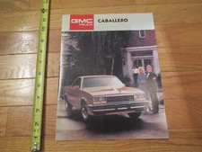 GMC Caballero 1987 Truck Car auto Dealer showroom Sales Brochure