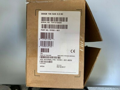 HP HPE 300GB SAS 15K LFF SCC HDD:ProLiant Servers - Hard Drives Gen9 737261-B21