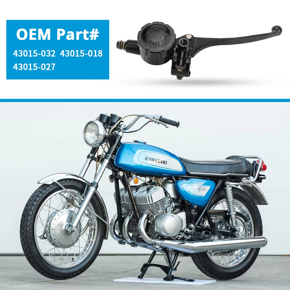 Dual Disc Front Brake Master Cylinder 5/8 Bore for Kawasaki H1 H2 Z1 S2 S3 KH KZ - Image 3 of 4