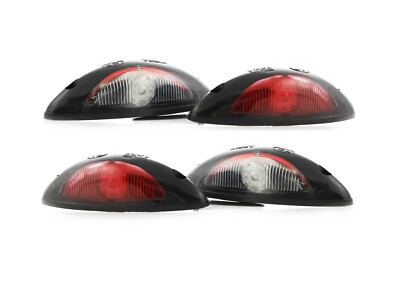 4x Positionsleuchte Umrissleuchte LED 12V-24V Red/Weiß für MAN DAF Scania Volvo